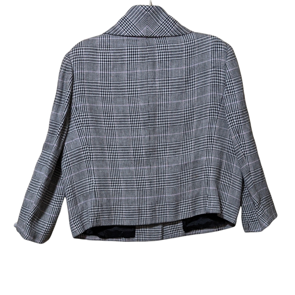 Ralph Lauren LRL linen plaid blazer jacket career boxy oversized collar … - Picture 10 of 12